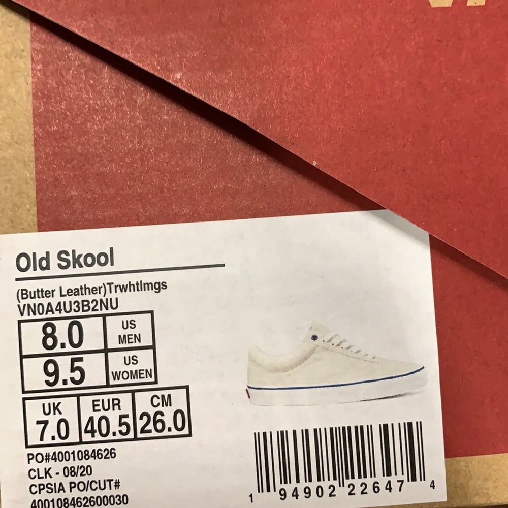 VANS OLD SKOOL BUTTER LEATHER True White/WMNS - Picture 15 of 16